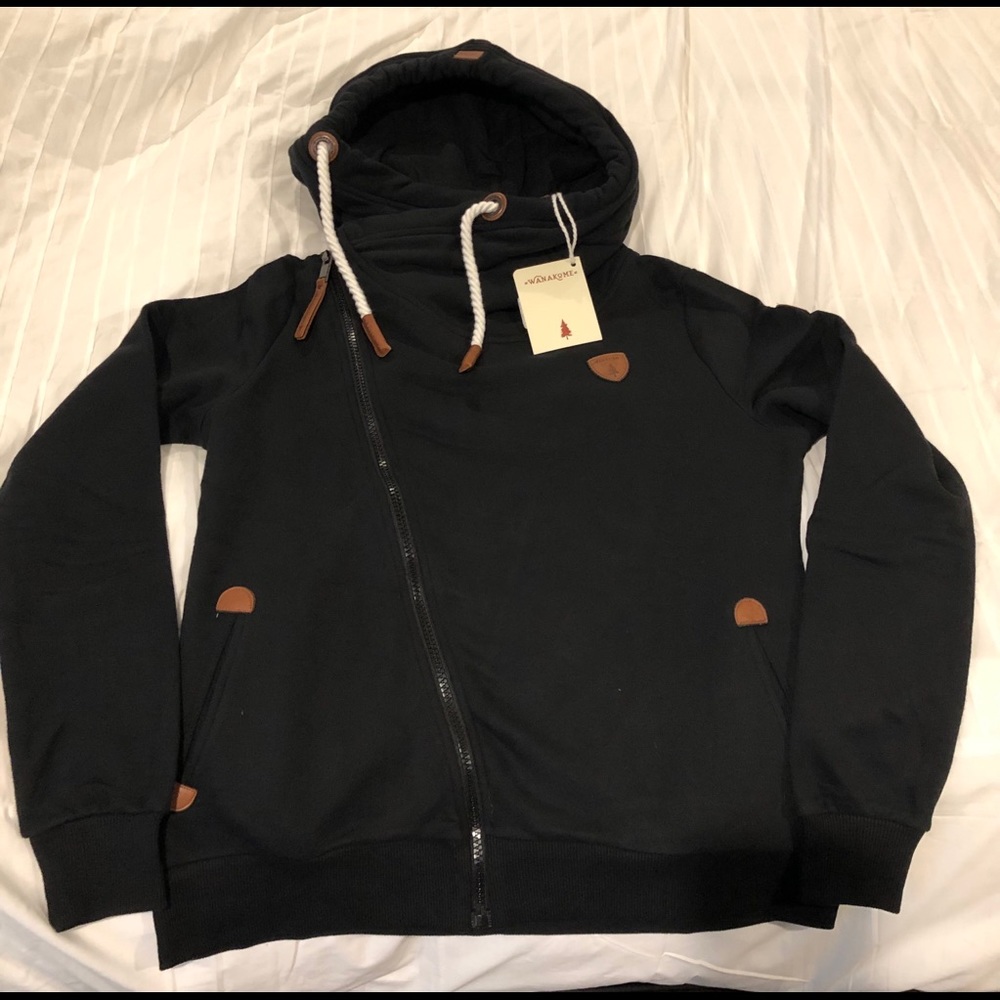 Wanakome Athena Hoodie-Black (Size Large) New